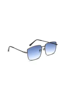 IRUS by IDEE Men Rectangle Sunglasses with UV Protected Lens IRS1091C2SG