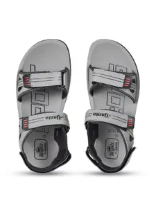 Ajanta Men Printed Velcro Closure Sports Sandals