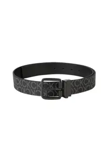 Calvin Klein Men Black Printed Reversible Belt