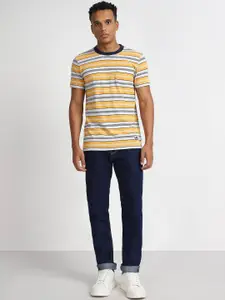 Lee Men Bruce Skinny Fit Mid-Rise Clean Look Stretchable Jeans