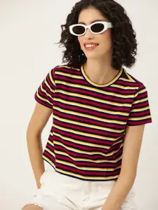 Mast & Harbour Striped Cotton T-shirt