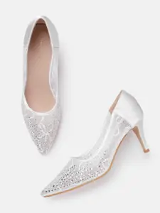 Lino Perros Embellished Slim Heels Pumps