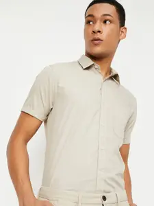 max Spread Collar Pure Cotton Casual Shirt