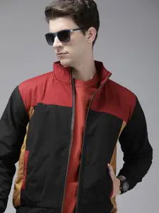VOXATI Men Colourblocked Sporty Jacket