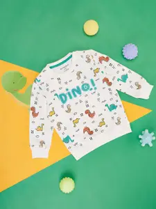 Pantaloons Baby Infants Boys Conversational Printed Cotton Sweatshirt