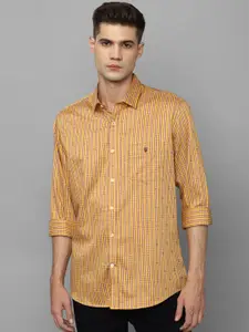 Louis Philippe Sport Slim Fit Micro Checked Pure Cotton Casual Shirt