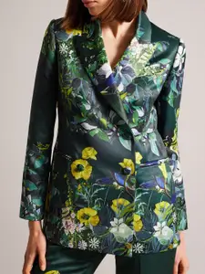Ted Baker Floral Printed Double Breasted Blazer