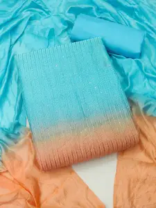 APNISHA Embroidered Sequinned Unstitched Dress Material