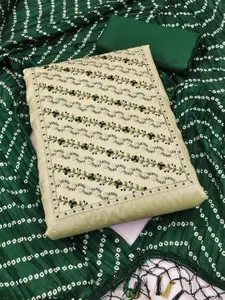 APNISHA Floral Embroidered Unstitched Dress Material