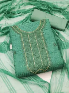 APNISHA Floral Embroidered Unstitched Dress Material