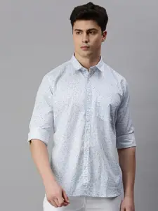 ZEDD Micro Ditsy Printed Cotton Casual Shirt