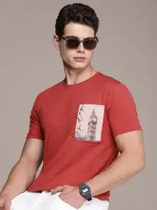 French Connection Men Graphic Printed Pure Cotton T-shirt