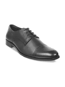 Mochi Men Textured Leather Formal Derbys