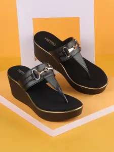 Metro Open Toe Wedge Heels