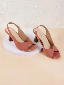 Metro Textured Slingback Stiletto Heels