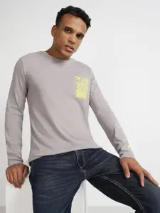 Lee Men Graphic Printed Slim Fit Cotton T-shirt