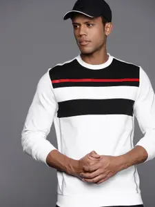 Allen Solly Men Striped Sweatshirt