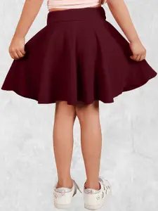 ADDYVERO Girls Flared Knee Length Skirt