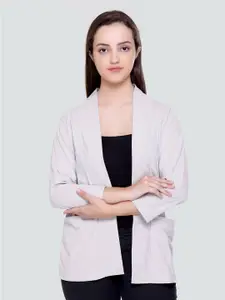 PLUSH PUSH THE FASHION Open Front Cotton Shrug