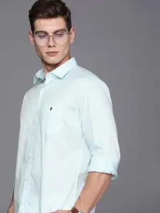 Louis Philippe Sport Slim Fit Opaque Pure Cotton Casual Shirt