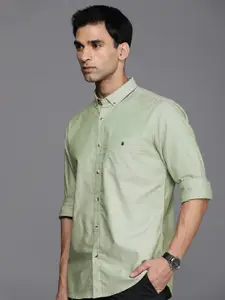 Louis Philippe Sport Pure Cotton Slim Fit Opaque Casual Shirt