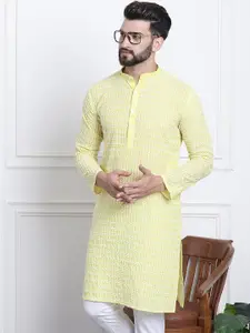 SOJANYA Ethnic Motifs Embroidered Pure Cotton Kurta