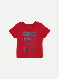 Juniors by Lifestyle Infants Typography Printed Pure Cotton T-shirt