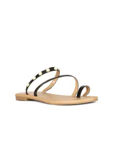 Bata Embellished One Toe Flats