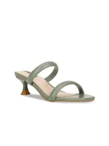 Bata Double Straps Open Toe Kitten Heels