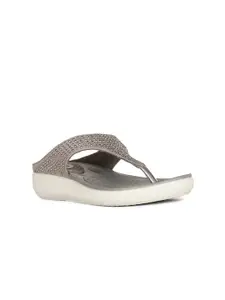Bata comfit Embellished T-Strap Flats