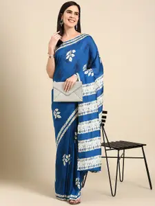 HERE&NOW Floral Printed Silk Blend Saree