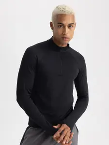 DeFacto Raglan Sleeves High Neck T-shirt