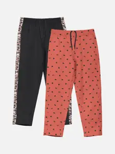 HELLCAT Boys Pack Of 2 Cotton Track Pants