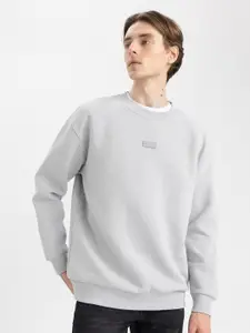 DeFacto Round Neck Full Sleeve Ribbed Pullover