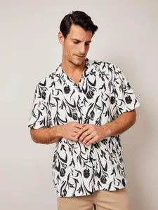 DeFacto Floral Opaque Printed Casual Shirt