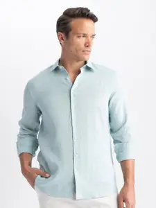 DeFacto Regular Linen Casual Shirt