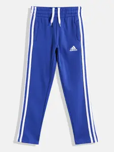 ADIDAS Boys FLEECE 3S PAN Side Striped Track Pants