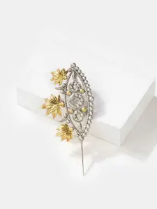 SHAYA  Silver & Gold-Plated Contemporary 925 Sterling Silver Ear Cuff Earrings