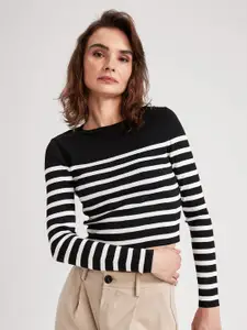DeFacto Striped Long Sleeves Pullover