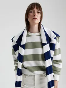 DeFacto Striped Pullover Sweatshirt