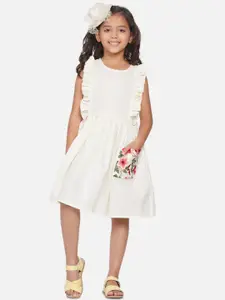 Modish Couture Girls Cotton Fit & Flare Dress