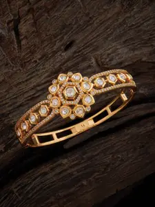 Kushal's Fashion Jewellery Gold-Plated Kada Bracelet