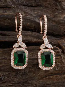 Kushal's Fashion Jewellery Rhodium Plated Cubic Zirconia Embellished Bridal Finger Ring