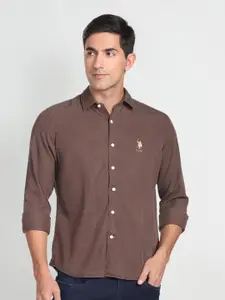 U.S. Polo Assn. Denim Co. Slim Fit Opaque Casual Shirt