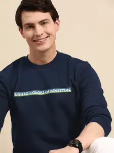 United Colors of Benetton Men Brand Logo Printed Sweatshirt