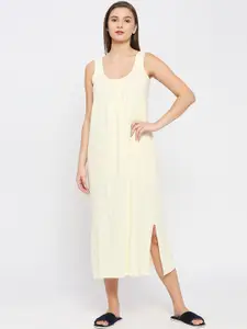 RedRose Round Neck Cotton Nighty Long Slip