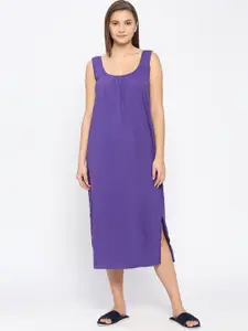 RedRose Round Neck Cotton Nighty Slip