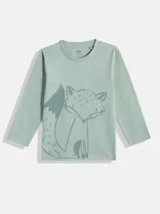 NEXT Boys Baby Fox Print Knitted Pure Cotton T-shirt