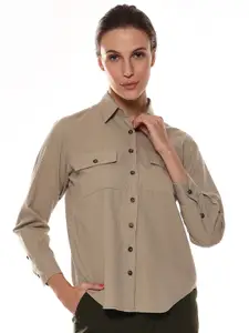 Gazillion Smart Spread Collar Pure Cotton Casual Shirt
