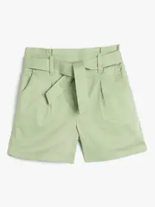 Koton Girls Mid-Rise Pure Cotton Shorts